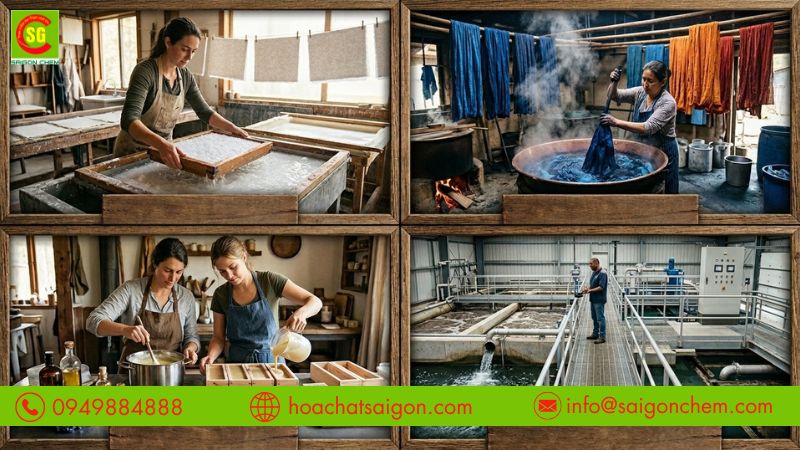 Ứng dụng NaOH trong c&ocirc;ng nghiệp v&agrave; xử l&yacute; nước