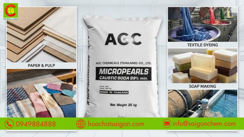 C&ocirc;ng dụng NaOH trong c&ocirc;ng nghiệp v&agrave; đời sống thực tế