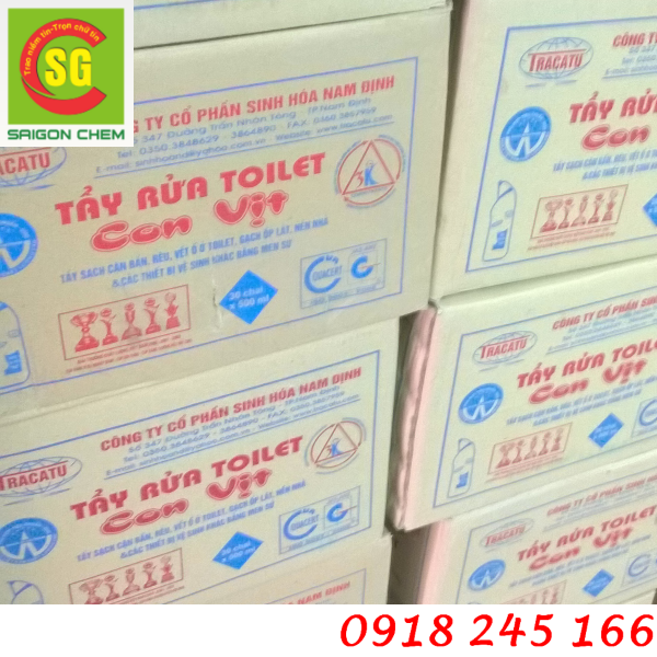 Tẩy rửa toilet con vịt