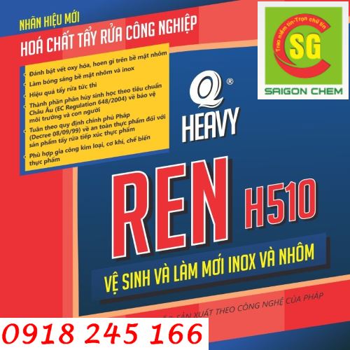 ho&aacute; chất Vệ Sinh L&agrave;m Mới Inox v&agrave; Nh&ocirc;m Ren H510