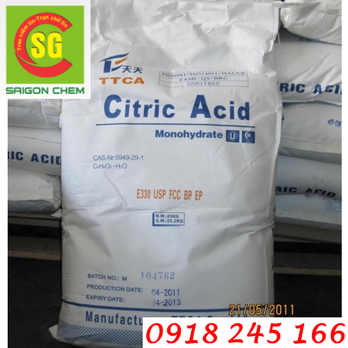 Citric Acid th&aacute;i lan, china