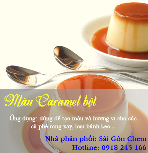bột m&agrave;u Caramel
