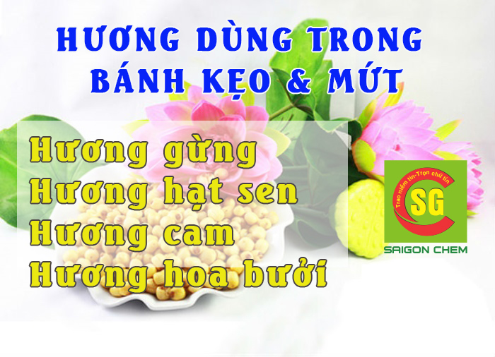 hương d&ugrave;ng trong b&aacute;nh kẹo v&agrave; mứt