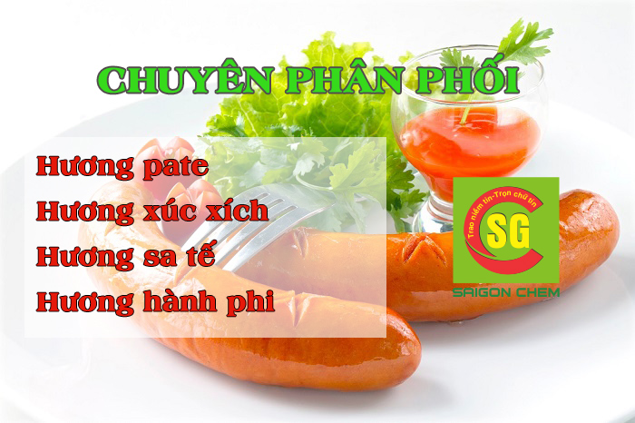 hương pate, xúc xích, hành phi