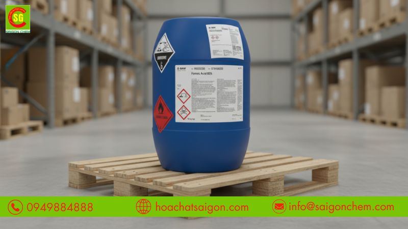 Đặc t&iacute;nh axit formic với khả năng phản ứng mạnh v&agrave; tan tốt