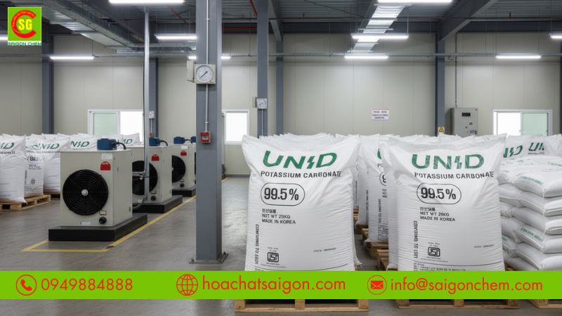 Hướng dẫn sử dụng v&agrave; bảo quản K2CO3 an to&agrave;n, hiệu quả