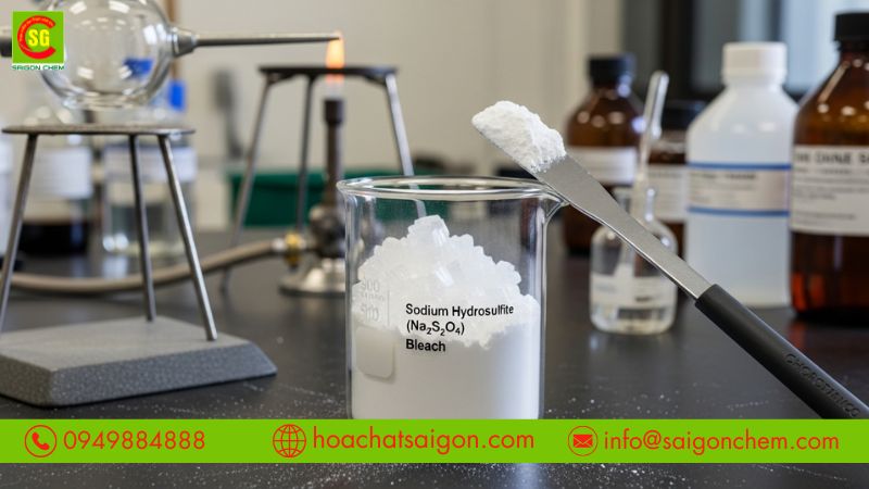 Đặc t&iacute;nh Sodium Hydrosulfite với khả năng khử mạnh v&agrave; dễ h&ograve;a tan